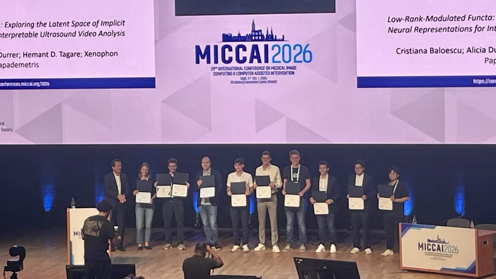 Two Best Paper Runner-up Awards at MICCAI 2026